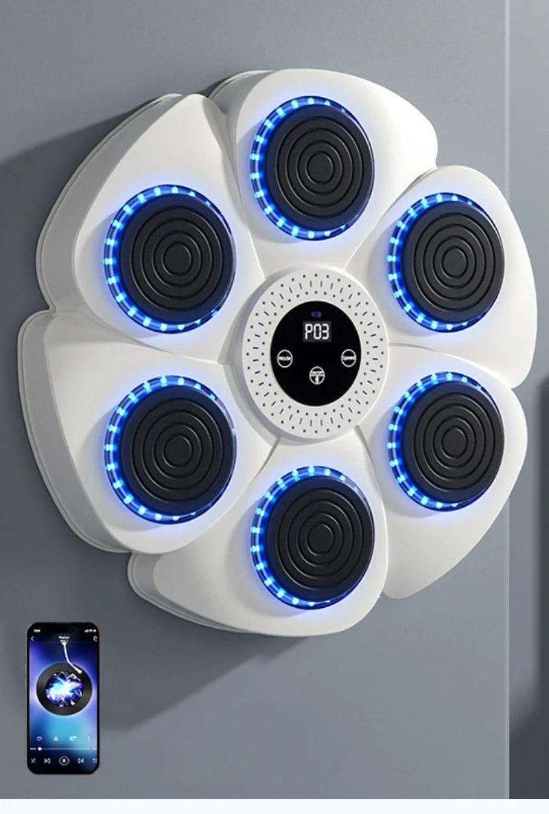 Smart Bluetooth Music Boxing Machine with Boxing Gloves, Wall Mounted Boxing Trainer, Suitable for Both Adults and Children'S Mu
